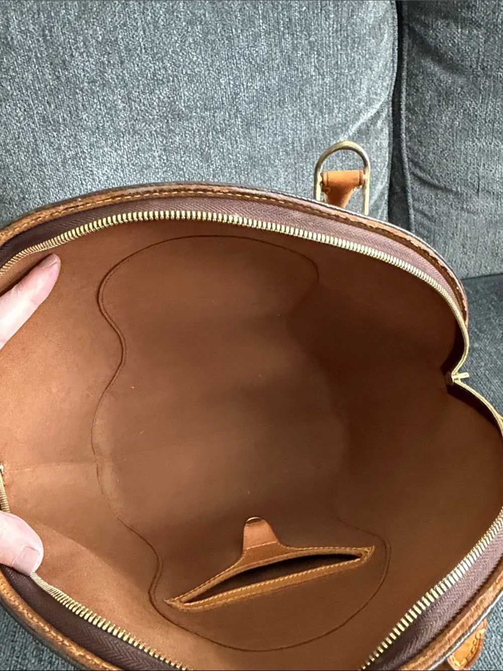 Louis Vuitton Monogram Ellipse MM Brown/Tan Top-Handle Satchel - Picture 11 of 12